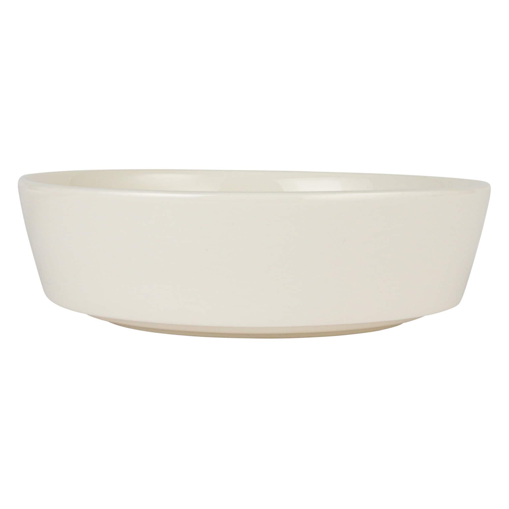 Hello Honey® 5.75" White & Natural Acacia Wood Enhanced Stoneware Serving Set